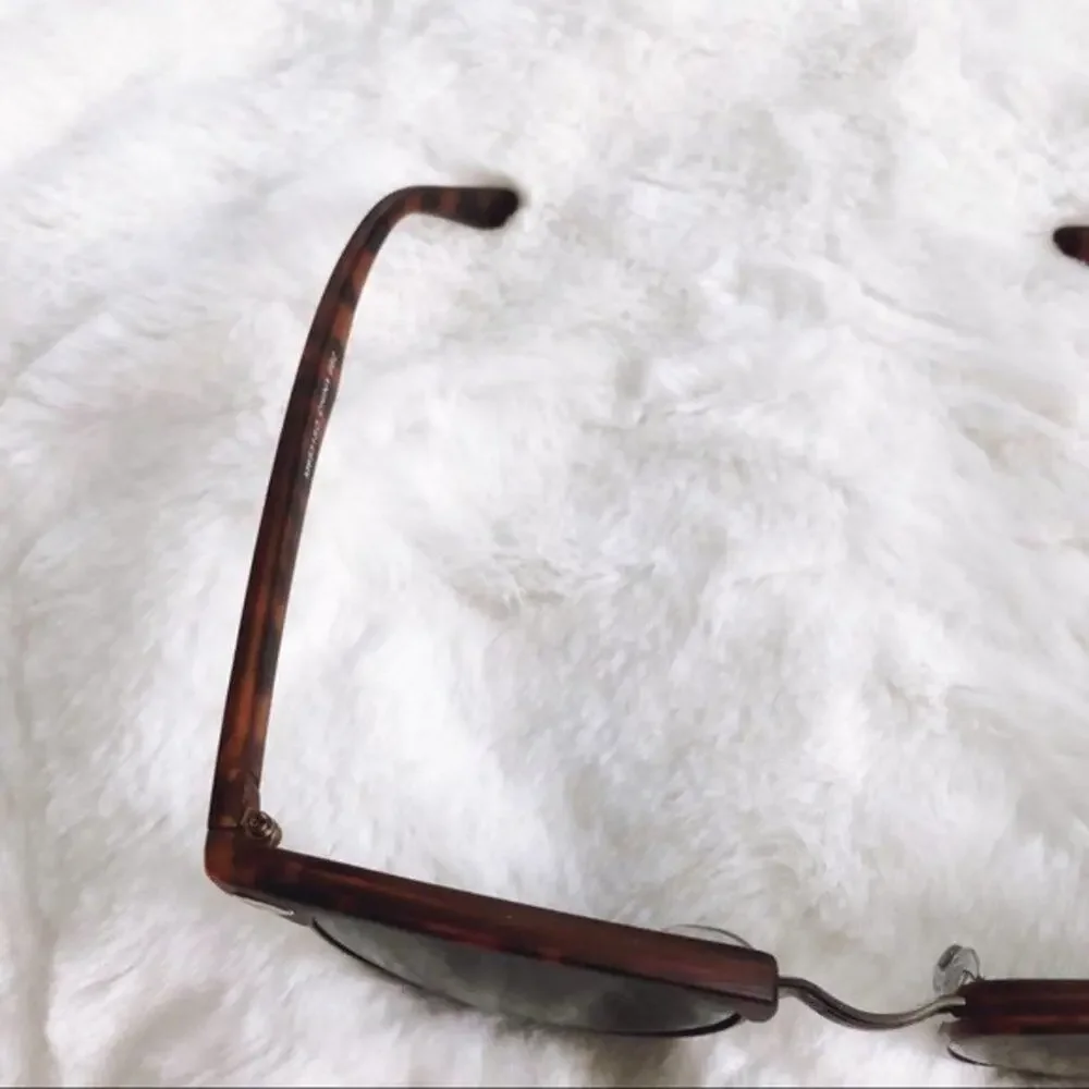 Harris Print & Black Horn Rimmed Sunglasses